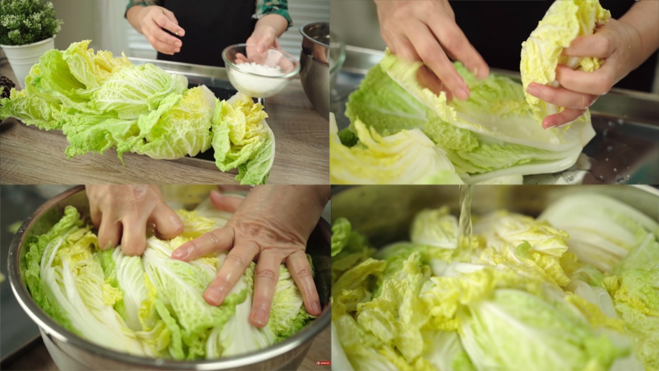 Sơ chế cải thảo