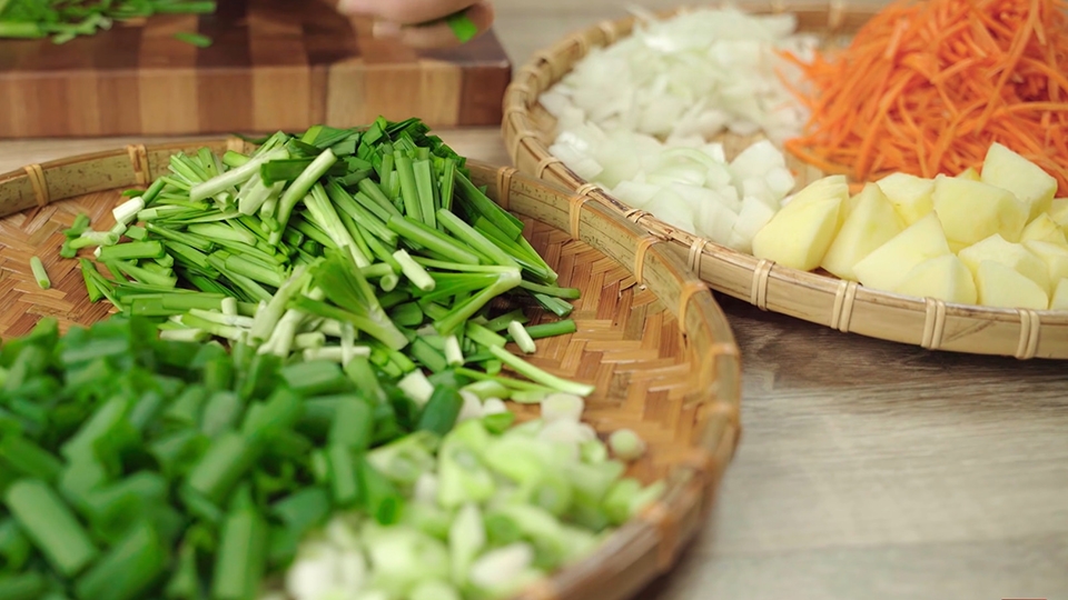 Sơ chế rau quả làm kim chi