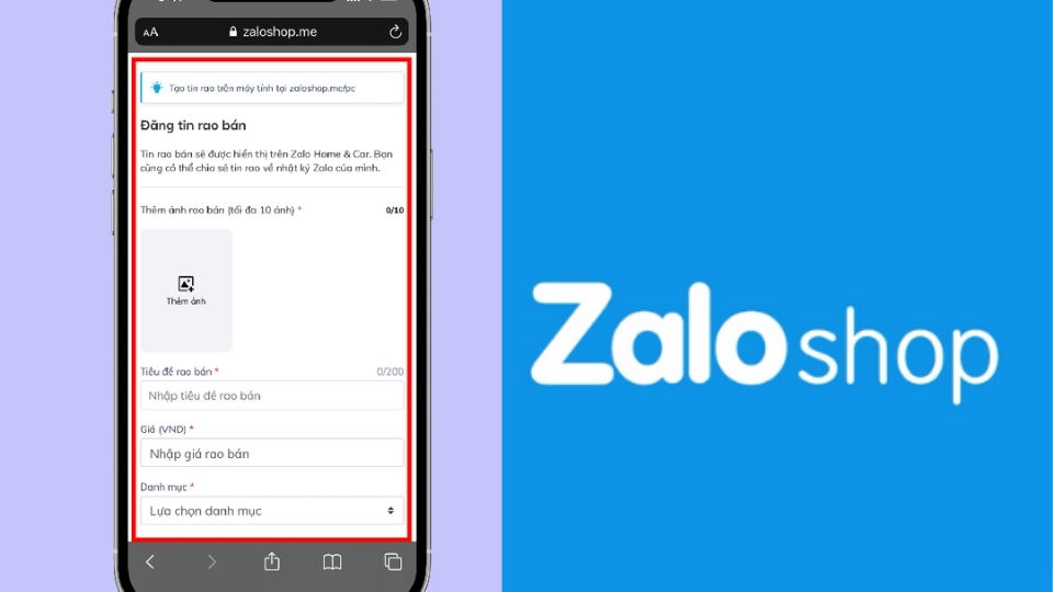 Đăng tin rao bán