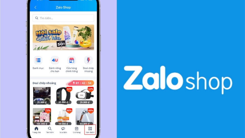 Thấy mục “Xem thêm” ở dưới cùng