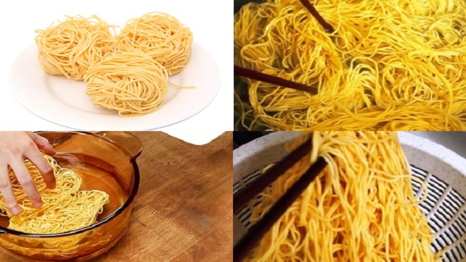 Sơ chế nguyên liệu mì xào giòn