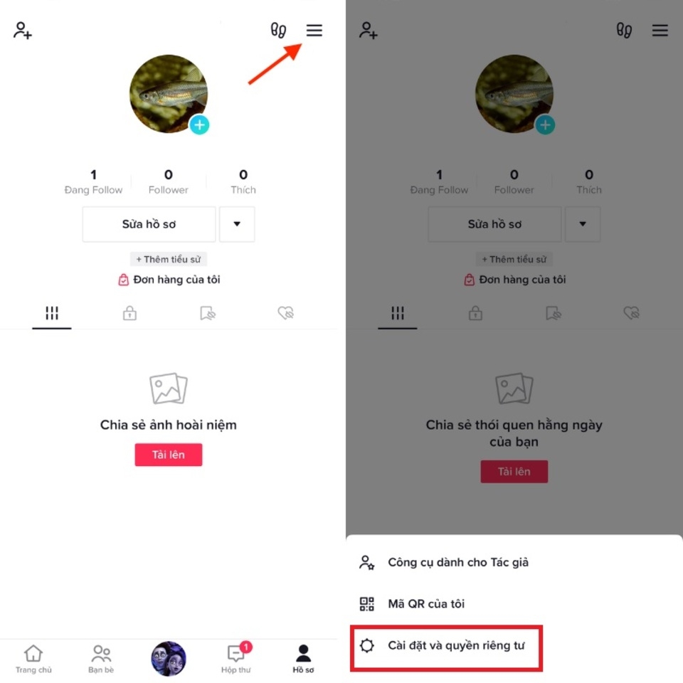 Hướng dẫn rút tiền quà tặng từ TikTok