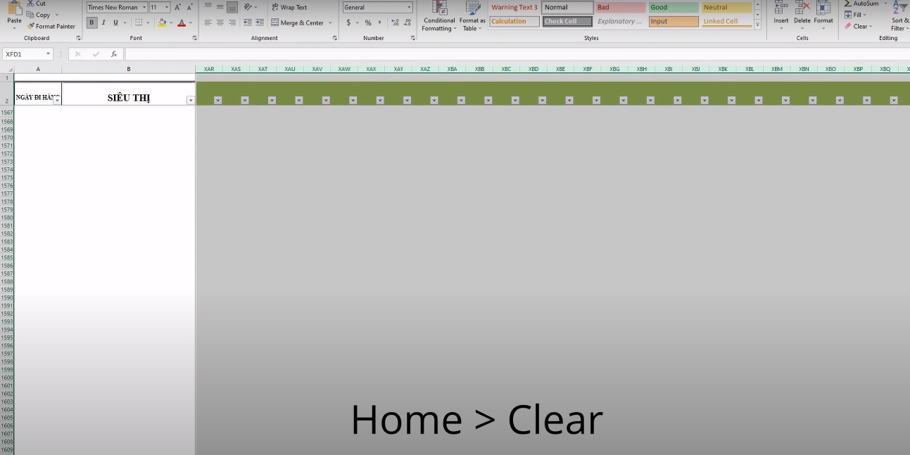 không insert được cột trong excel 05