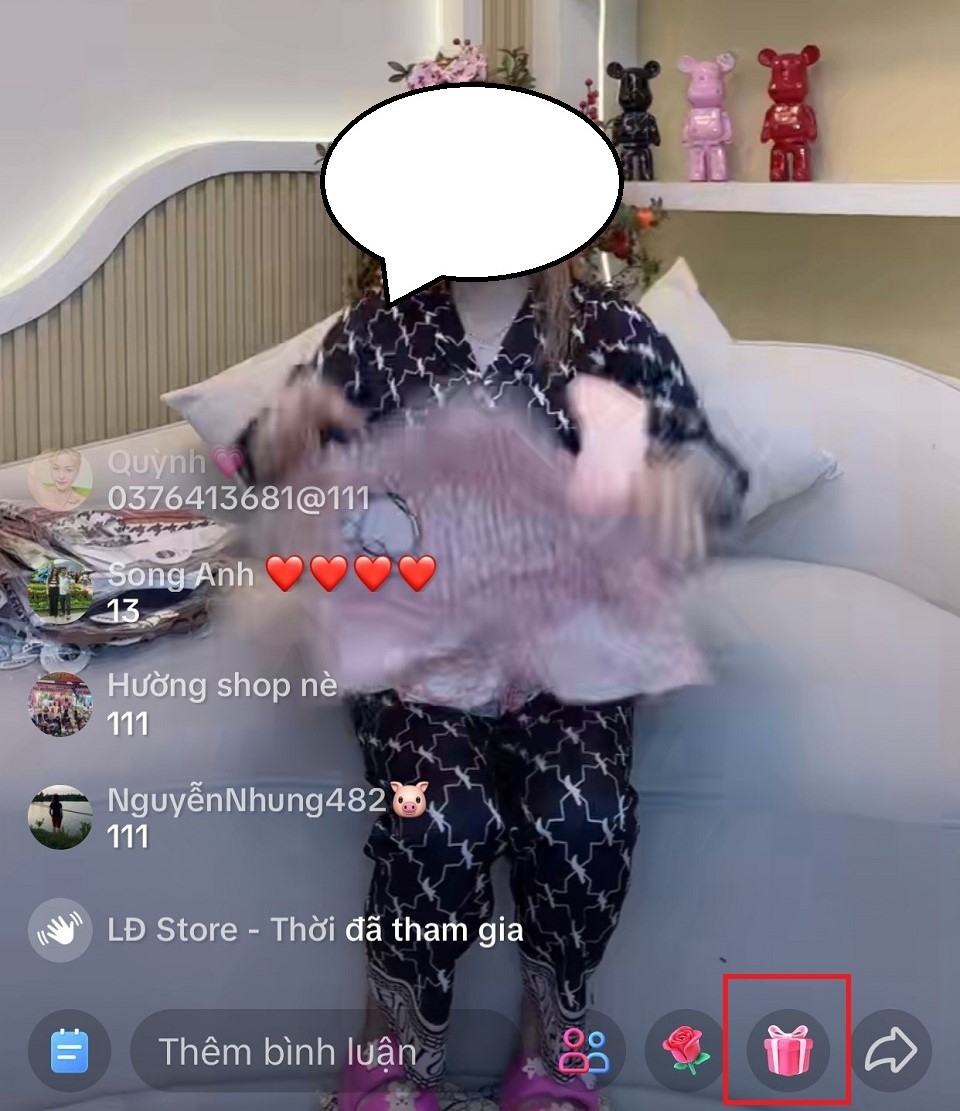 Cách tặng hoa hồng trên livestream TikTok