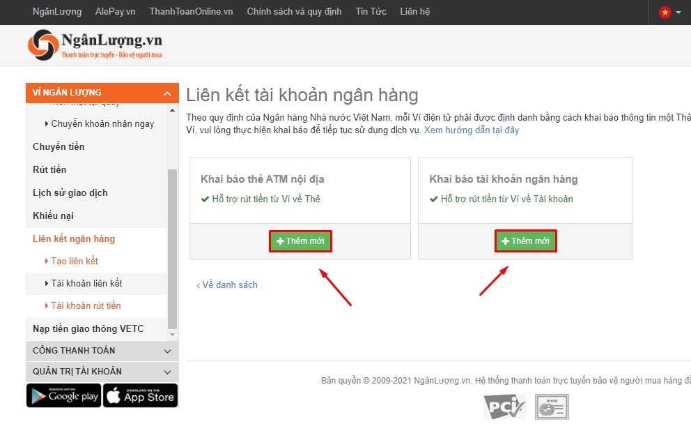 Ví Ngân lượng là gì? Chi tiết cách đăng ký tài khoản và nạp tiền trên ví Ngân lượng 10