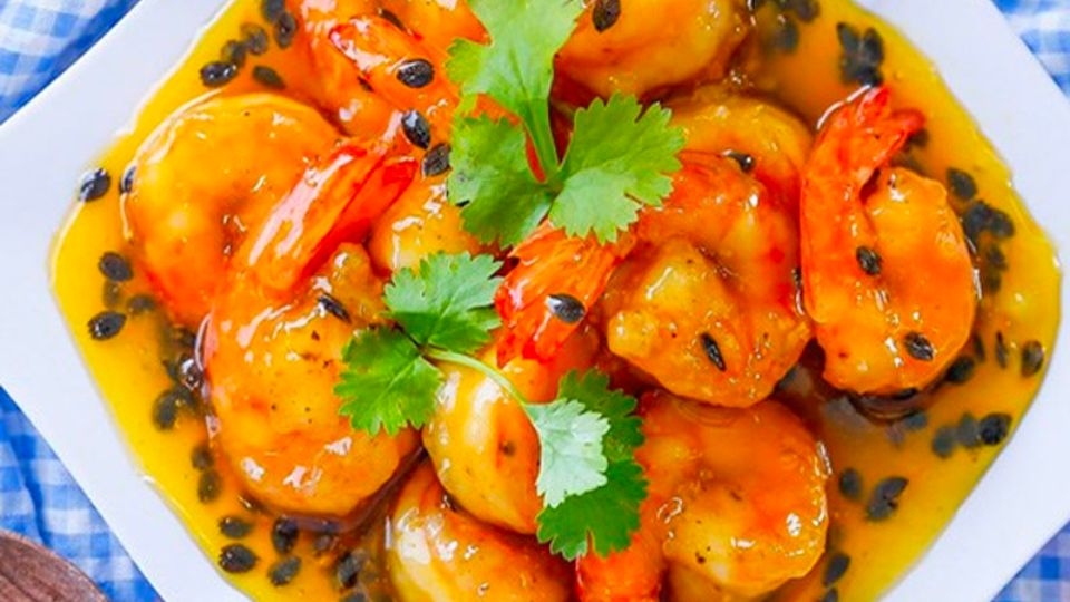 tôm sốt chanh dây