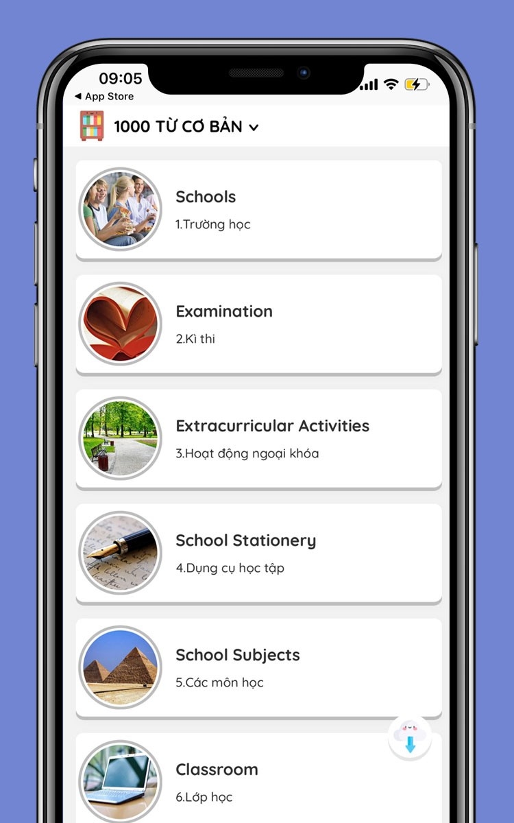 MochiMochi - Ứng dụng học tiếng Anh hiệu quả với giao diện đẹp mắt và hấp dẫn 2