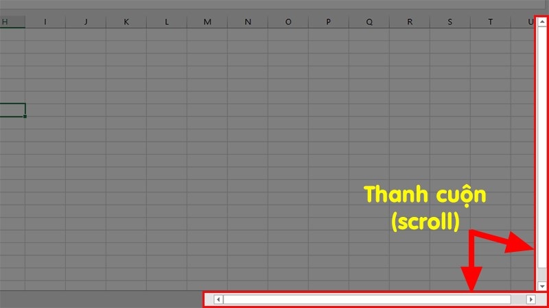 Cách hiện thanh Scroll trong Excel cực nhanh 04
