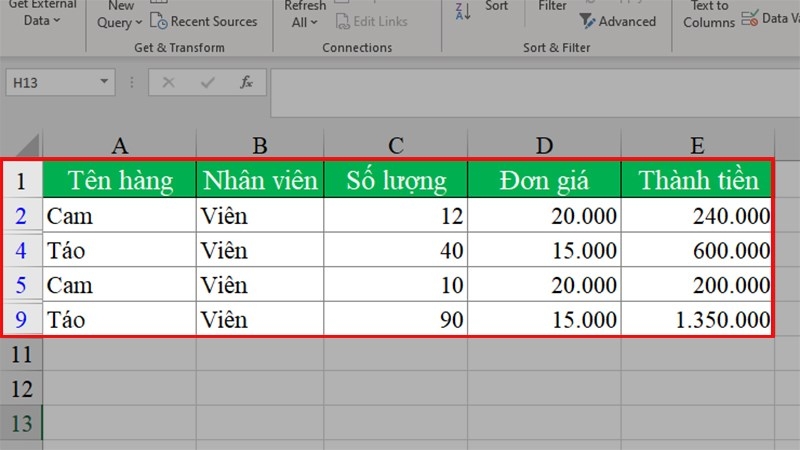 Cách xử lý  Excel  bị ẩn cột  A không unhide được 03