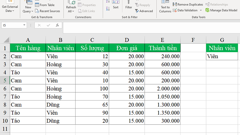 Kết quả sau khi hoàn thành