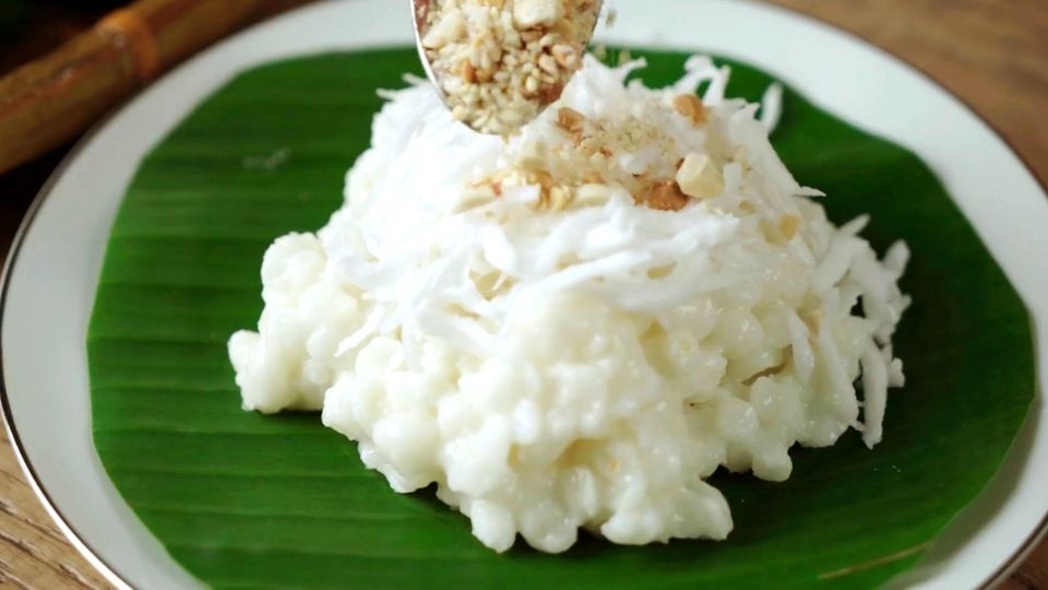 Thành phẩm xôi bắp nhão