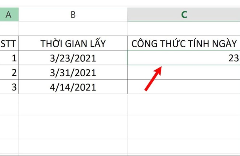 nhấn phím Enter để hiển thị kết quả
