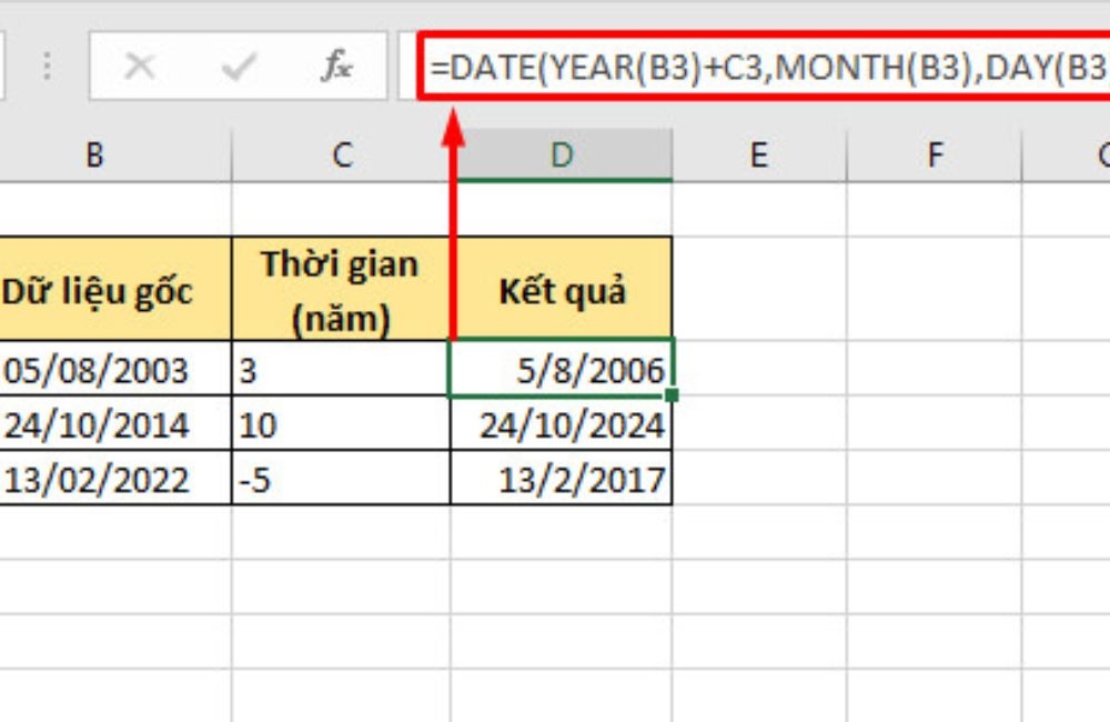 Tìm ngày chính xác sau n năm