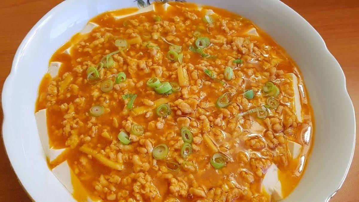 Đậu hũ&nbsp;hấp trứng cà rốt