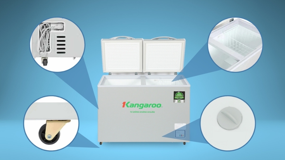 Tủ đông Kangaroo Inverter 286L KGFZ290IC1