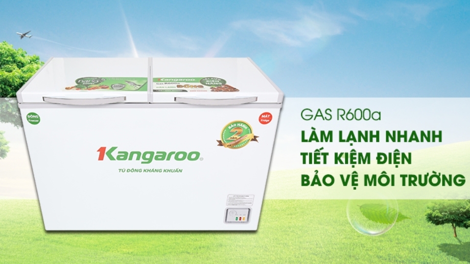 Mẫu tủ đông của hãng Kangaroo có khả năng để cấp đông vô cùng tuyệt vời