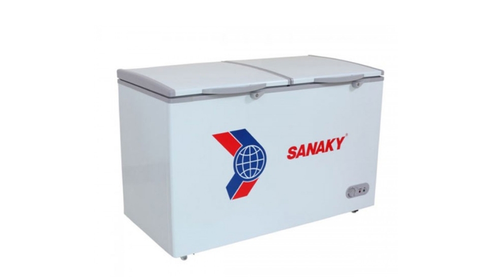 Tủ đông của hãng Sanaky có một thể cấp đông được nhanh nhờ có trang bị một hệ thống làm lạnh từ đồng nguyên chất