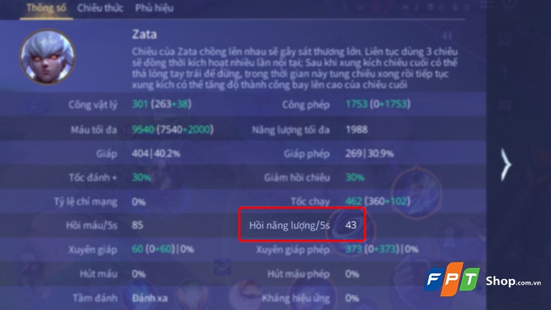 Chỉ số tướng liên quân - hình 12