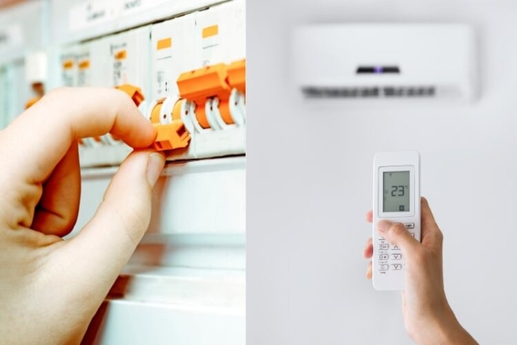 Bước 1: Ngắt nguồn điện máy lạnh