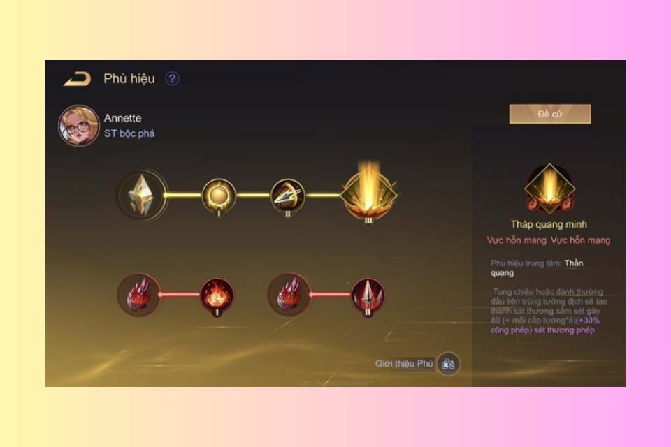 Phù hiệu Tháp quang minh