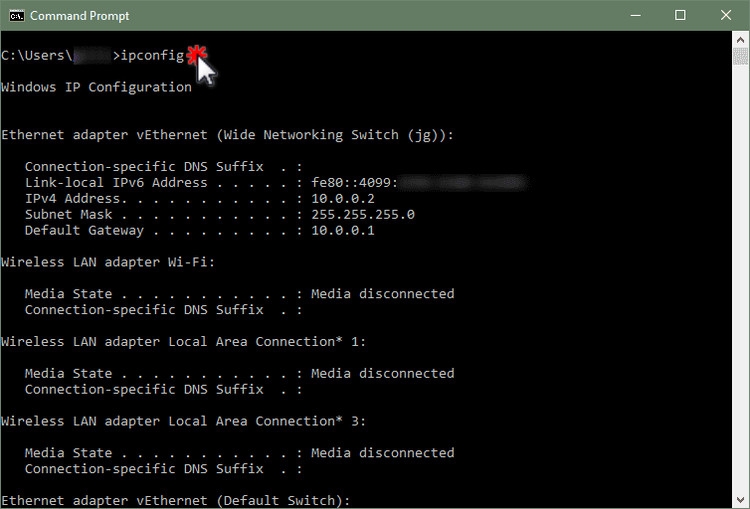 Sử dụng ipconfig để làm mới, reset địa chỉ IP cho máy tính (1)
