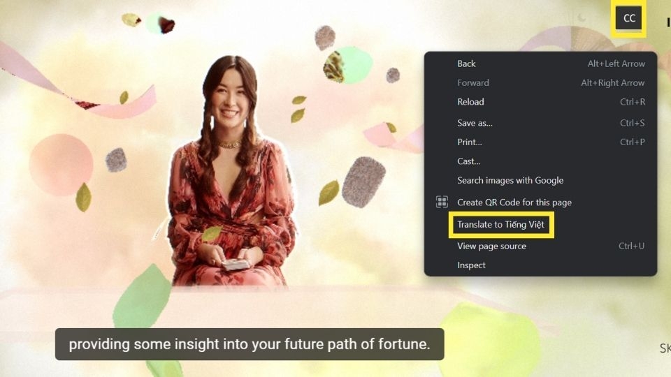 Xem Tarot bằng công cụ Dịch