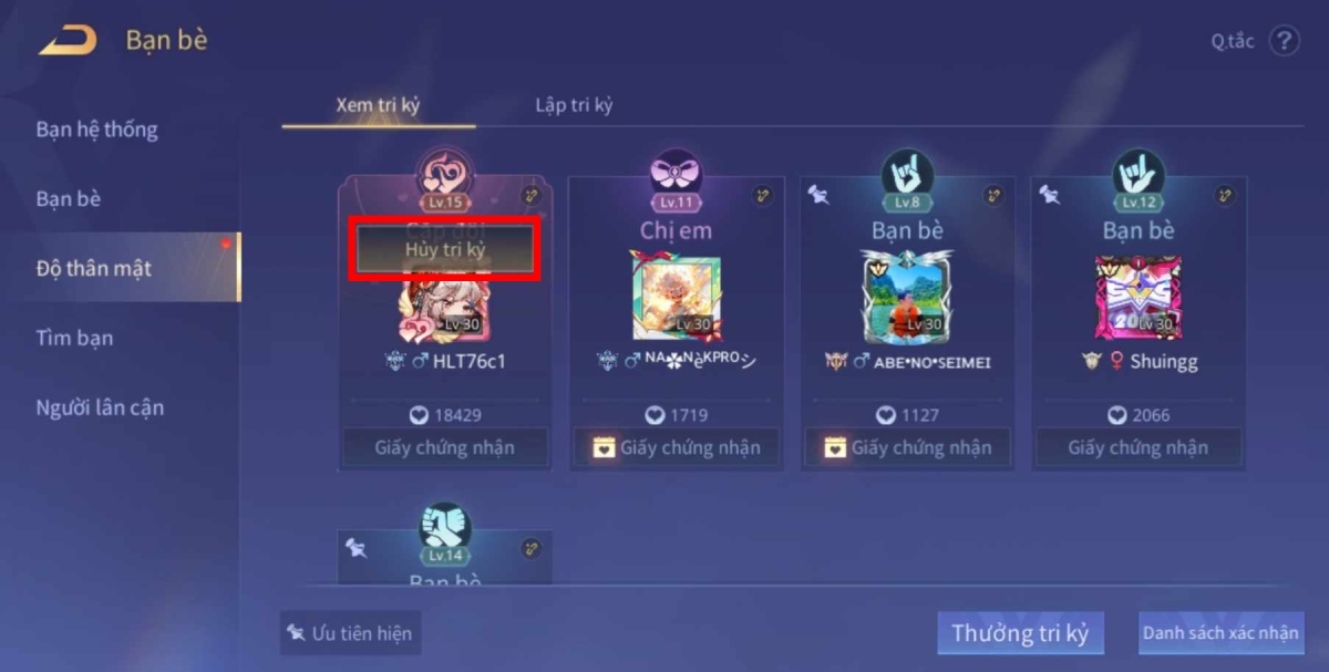 Setlove Liên Quân hình 8