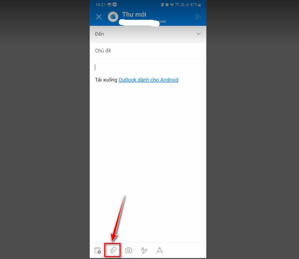 Cách đính kèm email trong Outlook - Ảnh 07