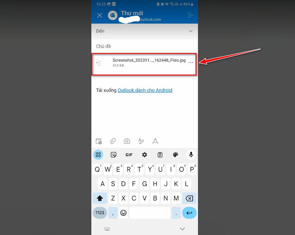 Cách đính kèm email trong Outlook - Ảnh 09