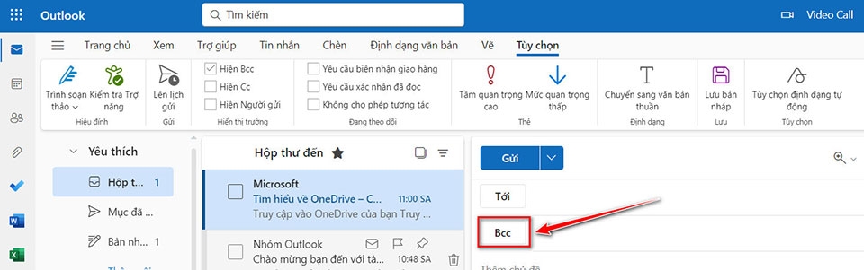 BCC trong Outlook - Ảnh 06