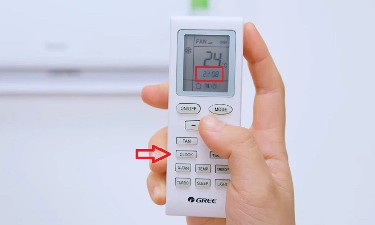 cách hẹn giờ máy lạnh gree 2