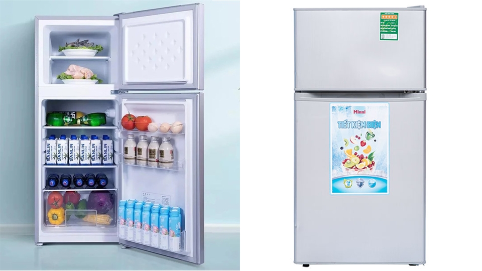 Tủ lạnh mini cỡ lớn có 2 ngăn tủ riêng