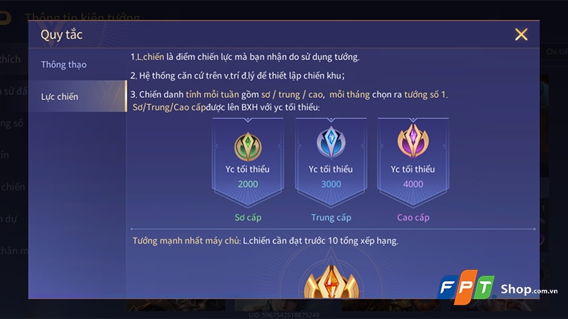 Cách leo top tướng Liên Quân - hình 2