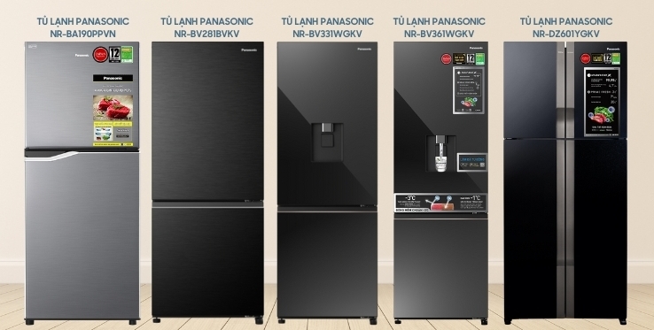 Tủ lạnh Panasonic có rất nhiều mẫu mã cho bạn cân nhắc