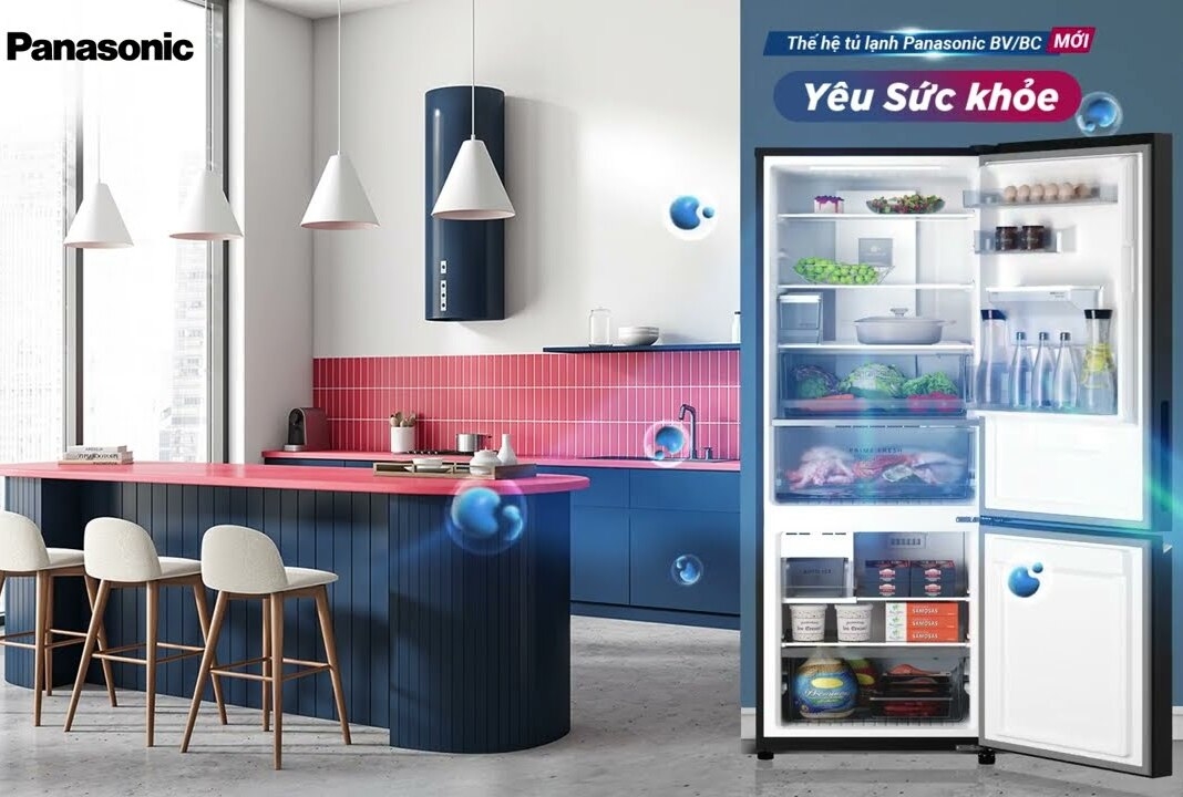 Tủ lạnh Panasonic có thiết kế sang trọng, mang đến thẩm mỹ cao cho mọi ngôi nhà