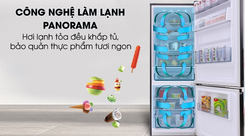 Công nghệ làm lạnh Panorama độc quyền của hãng được nhiều người dùng đánh giá cao