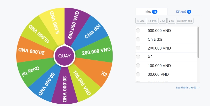 Tự tạo vòng quay may mắn trên website hình 9