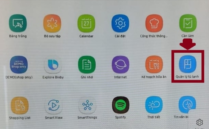 Tủ lạnh Samsung Family Hub không lấy đá tự động hình 5