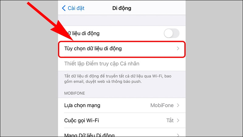 Hướng dẫn cách tắt tiết kiệm dữ liệu 3G, 4G, 5G 05