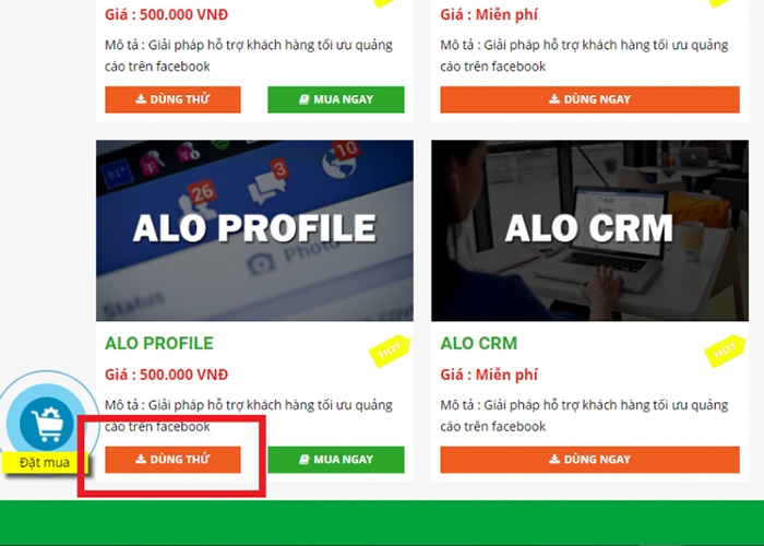 Phần mềm kết bạn aloprofile