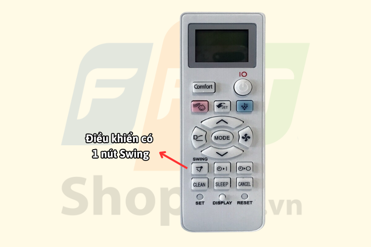Điều hòa có 1 nút Swing