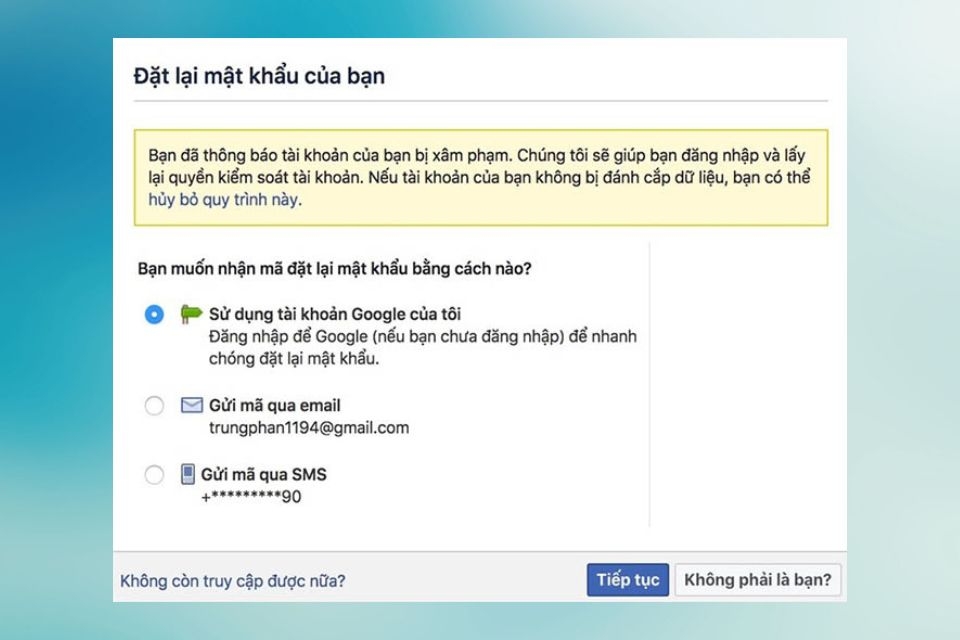 Cách lấy lại tài khoản Facebook bị hack 7