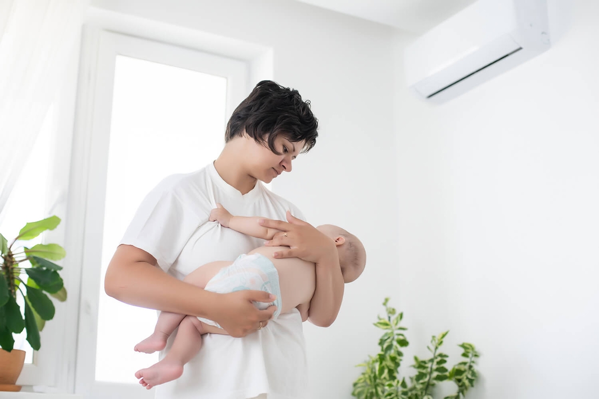 trẻ sơ sinh có nên sử dụng máy lạnh - hình 1