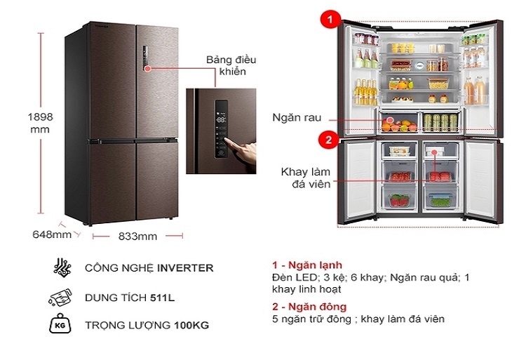 Top 5 tủ lạnh hai dàn lạnh độc lập giá tốt, đáng mua hiện nay 2
