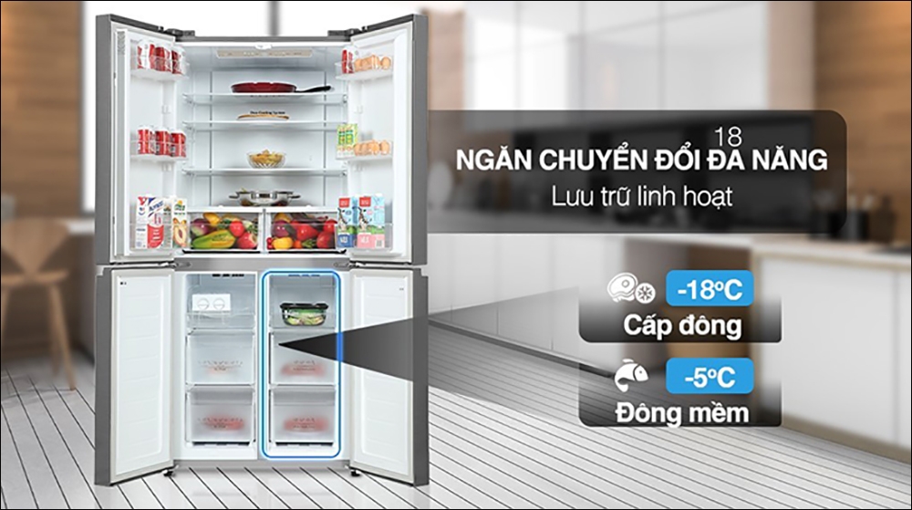 Chọn tủ lạnh có ngăn chuyển đổi đa năng