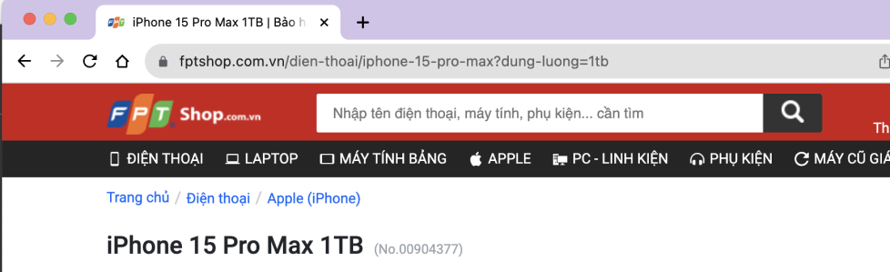 Bước 1. Xác định URL cần theo dõi