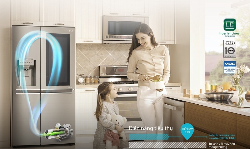 Tủ lạnh Door in Door của LG hình 4