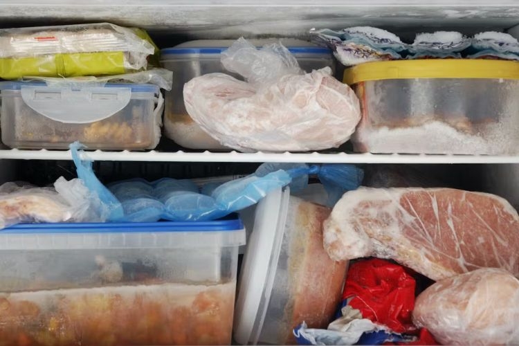 Rửa sạch và bọc kín thực phẩm trước khi cho vào tủ đông