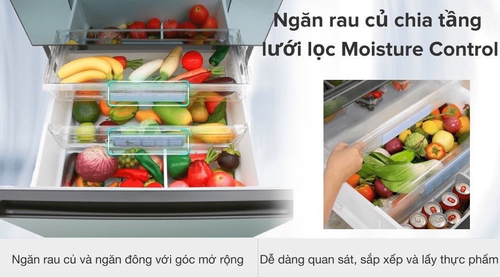 lợi ích ngăn rau trên tủ lạnh panasonic 05