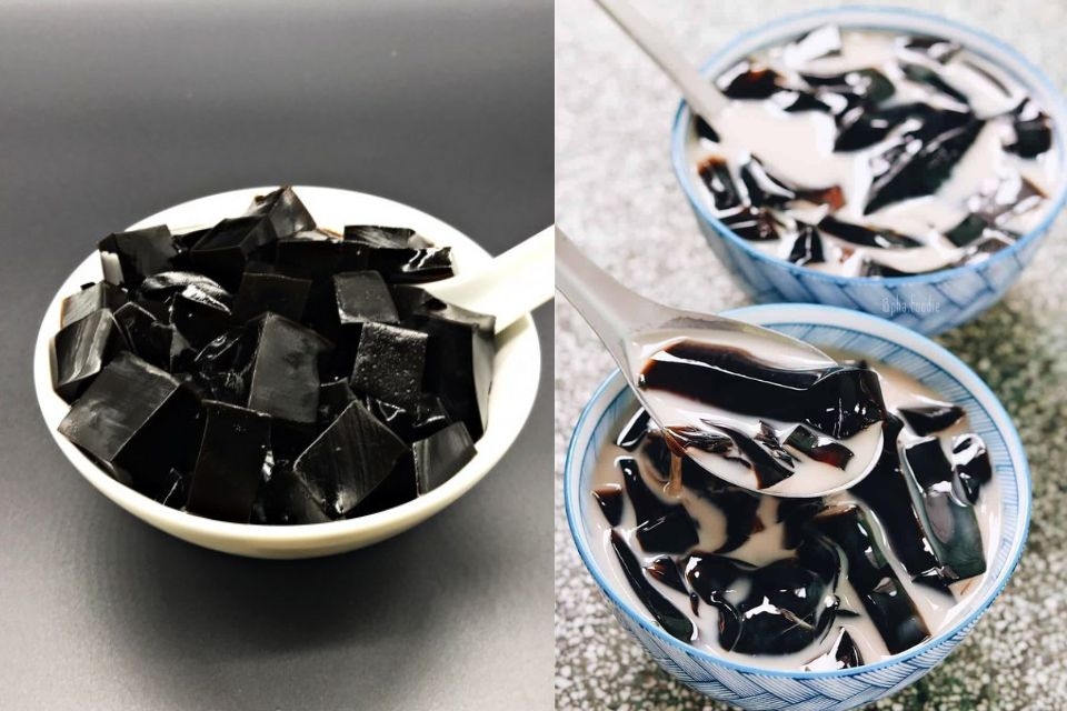 Thành phẩm sương sáo đen